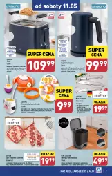 Gazetka promocyjna Aldi - Artykuły przemysłowe i tekstylia - Gazetka - ważna od 11.05 do 11.05.2024 - strona 9 - produkty: Piec, Kosz na odpady, Top, Ser, Noż, Czajnik elektryczny, Czajnik, Kosz, Pojemnik, Toster, Rękawice, Szatkownica, Pokrywa, Fa