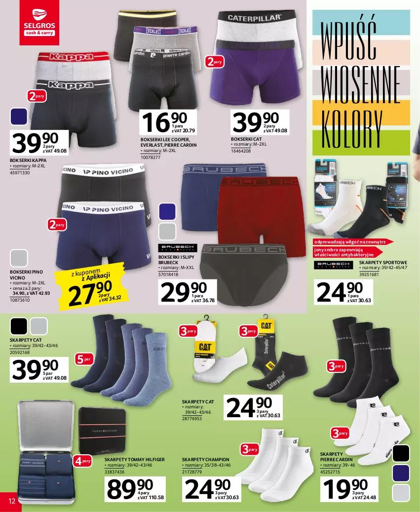 Gazetka promocyjna Selgros - Katalog Tekstylia - ważna 02.03 do 15.03.2023 - strona 12 - produkty: Bokserki, Karp, LG, Pierre Cardin, Por, Ser, Slipy, Sport