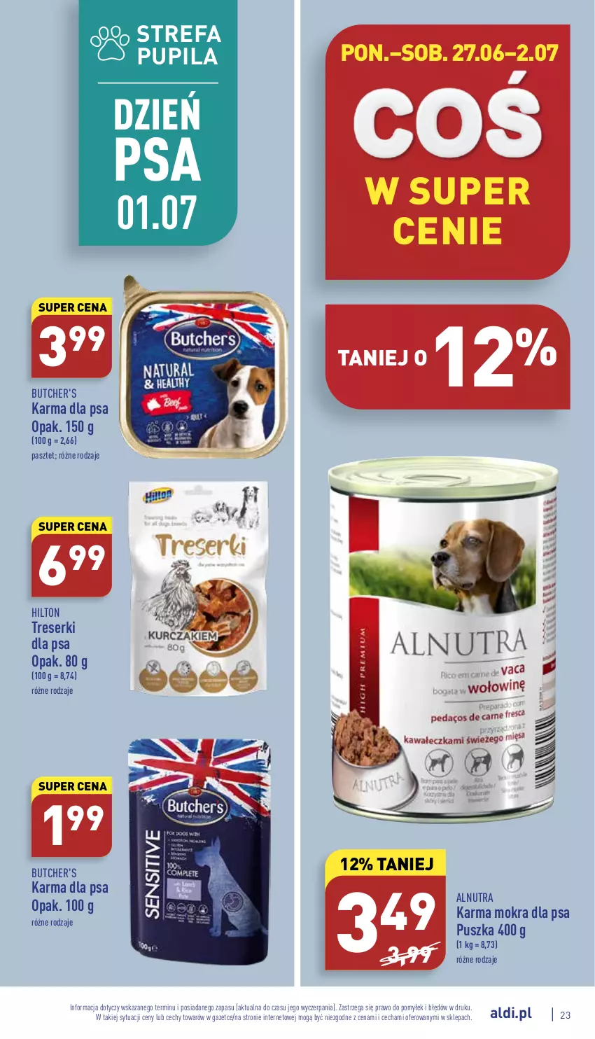 Gazetka promocyjna Aldi - Katalog spożywczy - ważna 27.06 do 02.07.2022 - strona 23 - produkty: Butcher's, Fa, Pasztet, Ser