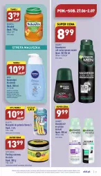 Gazetka promocyjna Aldi - Katalog spożywczy - Gazetka - ważna od 02.07 do 02.07.2022 - strona 21 - produkty: Płyn do kąpieli, Dezodorant, BoboVita, Venus, Mleczko, Kosmetyki dla dzieci, Szampon, Peeling, Gillette, Garnier, Dzieci, Aksam, Olej, Nivea, Fa