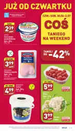 Gazetka promocyjna Aldi - Katalog spożywczy - Gazetka - ważna od 02.07 do 02.07.2022 - strona 25 - produkty: Polędwica, Serek wiejski, Kalafior, Sok, Ser, Piątnica, Lodówka, Serek, Maliny, Mięso wieprzowe, Mięso