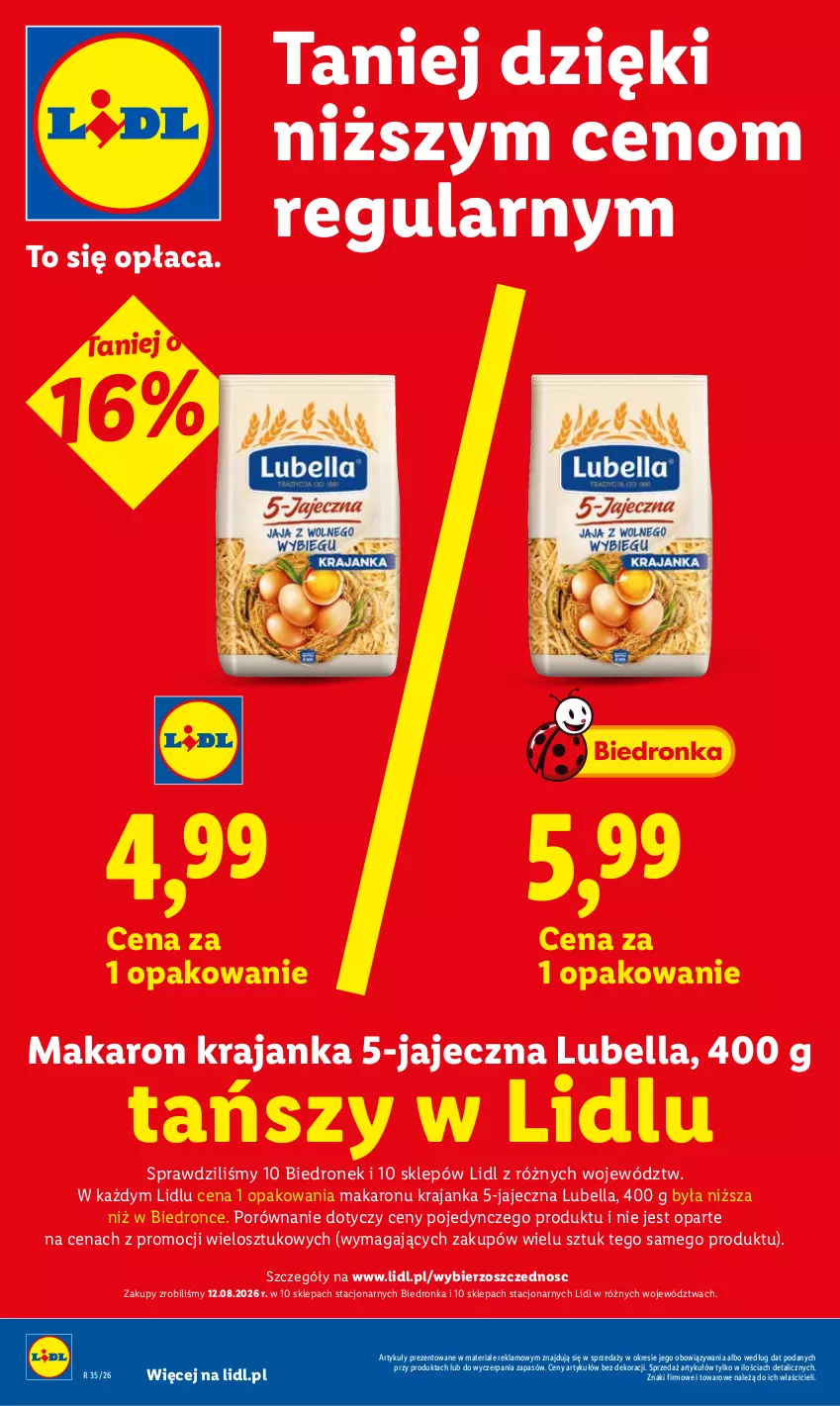 Gazetka promocyjna Lidl - Gazetka ważna od 24.08 do 26.08 - ważna 24.08 do 26.08.2026 - strona 6 - produkty: Bell, Bella, Dron, Lubella, Makaron, Por
