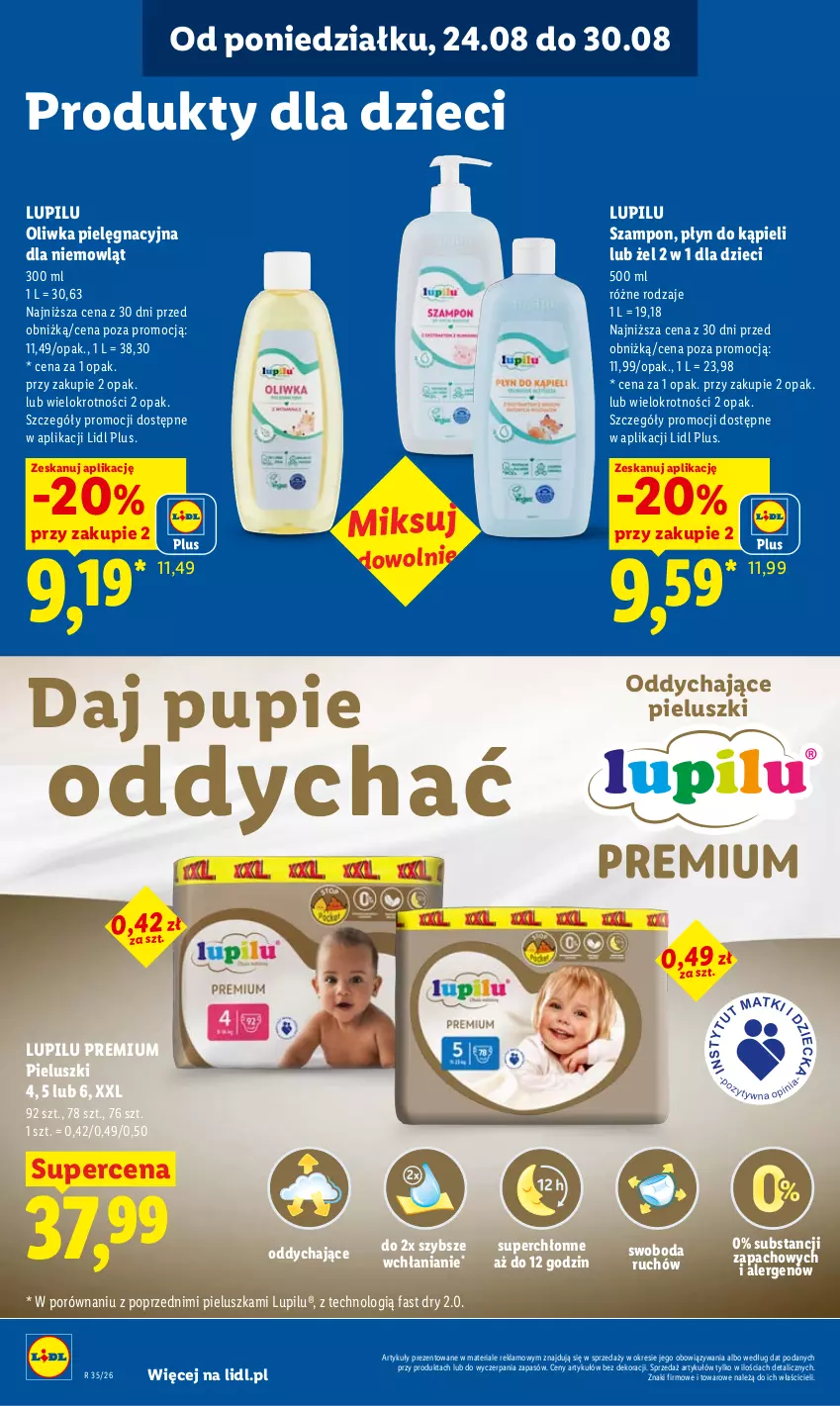 Gazetka promocyjna Lidl - Gazetka ważna od 24.08 do 26.08 - ważna 24.08 do 26.08.2026 - strona 88 - produkty: Dzieci, Fa, Płyn do kąpieli, Por, Szampon