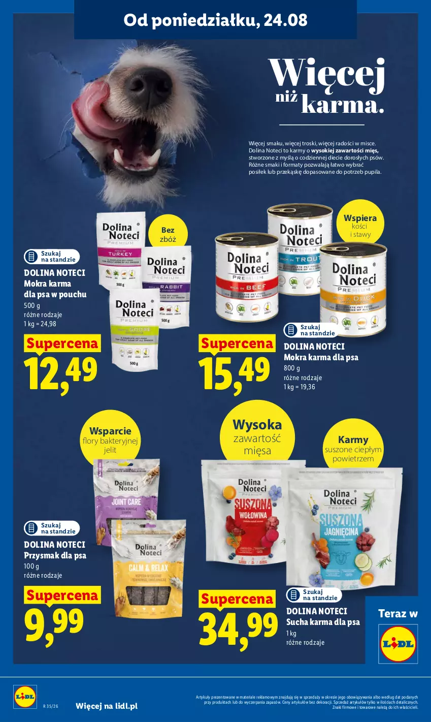 Gazetka promocyjna Lidl - Gazetka ważna od 24.08 do 26.08 - ważna 24.08 do 26.08.2026 - strona 94 - produkty: Mokra karma, Przysmak dla psa, Sok, Sucha karma, Tera