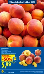 Gazetka promocyjna Lidl - Gazetka ważna od 24.08 do 26.08 - Gazetka - ważna od 26.08 do 26.08.2026 - strona 16 - produkty: Brzoskwinie