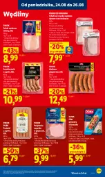 Gazetka promocyjna Lidl - Gazetka ważna od 24.08 do 26.08 - Gazetka - ważna od 26.08 do 26.08.2026 - strona 49 - produkty: Piec, Kurczak, Polędwica, Pur, Parówki, Parówki z szynki, Duda, Szynka, PIKOK, Kiełbasa głogowska, Frankfurterki, Kiełbasa