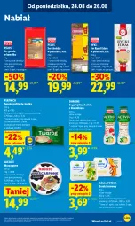 Gazetka promocyjna Lidl - Gazetka ważna od 24.08 do 26.08 - Gazetka - ważna od 26.08 do 26.08.2026 - strona 51 - produkty: Rycki Edam, Cheddar, Ser, Danone, Twaróg, Piątnica, Jogurt, Kawa, Activia, Mascarpone, Laur, Serek, Pilos, Edam, Twaróg półtłusty, Gouda, Jogurt pitny