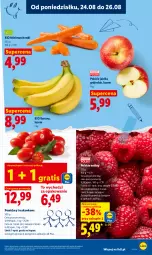 Gazetka promocyjna Lidl - Gazetka ważna od 24.08 do 26.08 - Gazetka - ważna od 26.08 do 26.08.2026 - strona 67 - produkty: Banany, Gra, Maliny, Pomidory, Jabłka