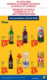 Gazetka promocyjna Lidl - Gazetka ważna od 24.08 do 26.08 - Gazetka - ważna od 26.08 do 26.08.2026 - strona 77 - produkty: Piwa, Tyskie, Karmi, Mango, Imbir