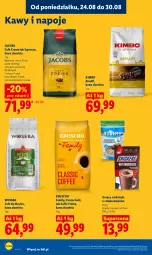 Gazetka promocyjna Lidl - Gazetka ważna od 24.08 do 26.08 - Gazetka - ważna od 26.08 do 26.08.2026 - strona 78 - produkty: Kawa ziarnista, Kawa, Bounty, Napoje, Twix, Snickers, Czekolada, Baton, Jacobs, Woseba, Fa