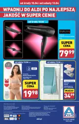 Gazetka promocyjna Aldi - Artykuły przemysłowe i tekstylia - Gazetka - ważna od 13.04 do 13.04.2024 - strona 12 - produkty: Por, Remington, Majtki, Biustonosz, O nas, Ręcznik, Biuro, Fa