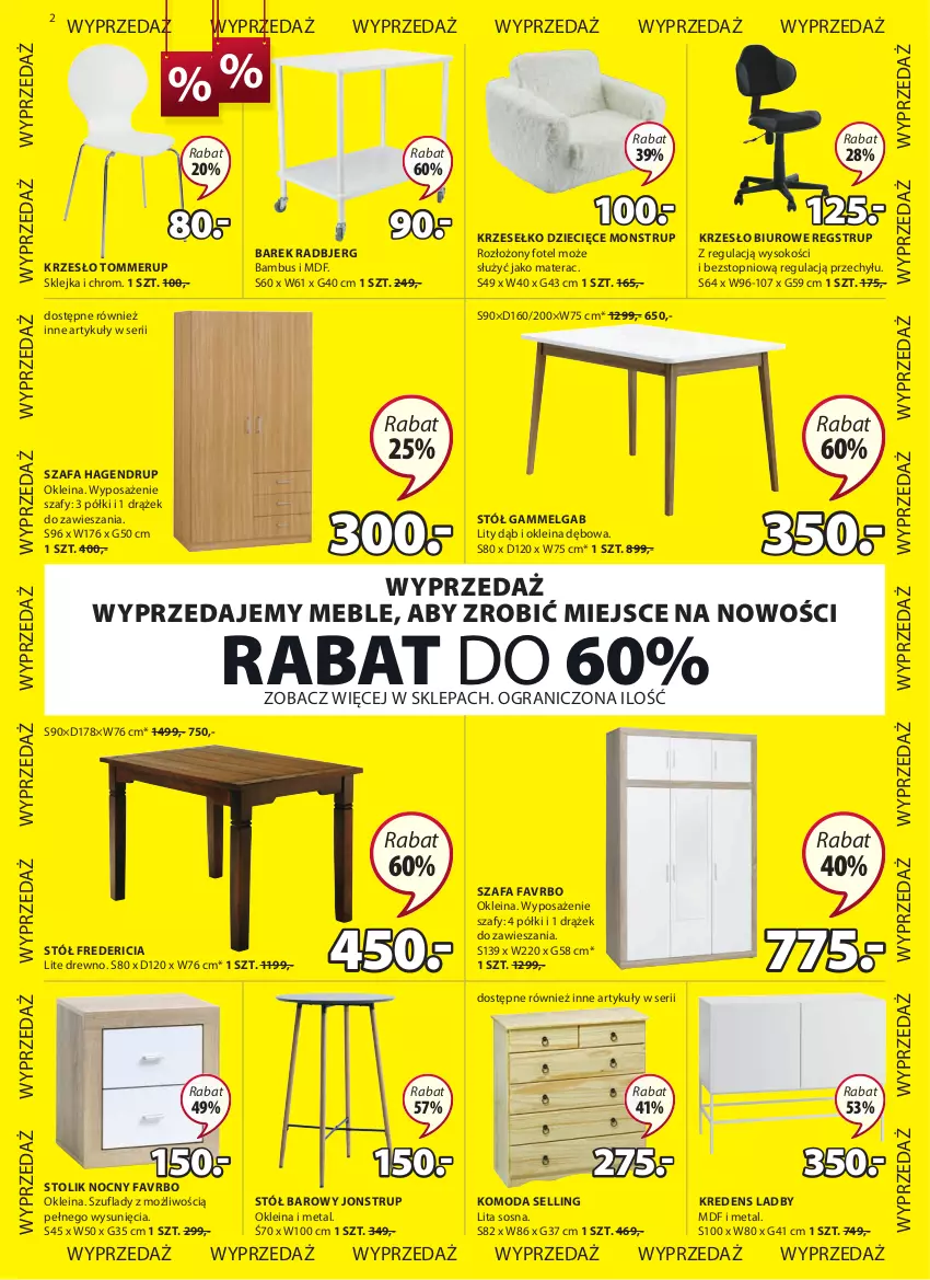 Gazetka promocyjna Jysk - Oferta tygodnia - ważna 09.06 do 22.06.2021 - strona 3 - produkty: Biuro, Dzieci, Fa, Fotel, Gra, Klej, Komoda, Kredens, Krzesło, LG, Materac, Meble, Moda, Ser, Sok, Sos, Stół, Stolik, Stolik nocny, Szafa, Tera, Top