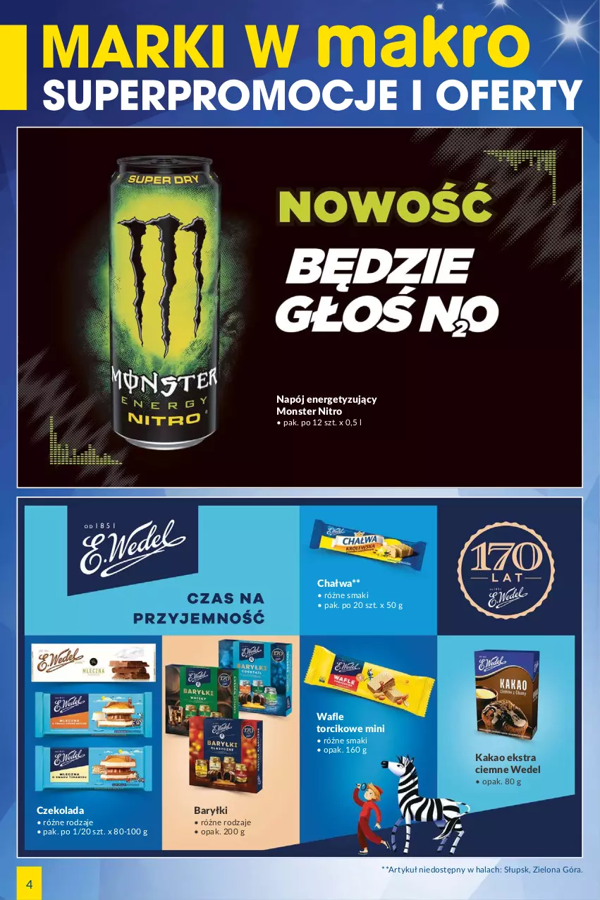 Gazetka promocyjna Makro - [Oferta specjalna] Marki w MAKRO - ważna 08.03 do 21.03.2022 - strona 4 - produkty: Baryłki, Chałwa, Czekolada, Kakao, Napój, Wafle