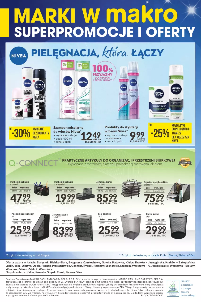 Gazetka promocyjna Makro - [Oferta specjalna] Marki w MAKRO - ważna 08.03 do 21.03.2022 - strona 8 - produkty: Dezodorant, Gra, Kosmetyki do pielęgnacji, Kosz, Nivea, Organizer, Papier, Piec, Rum, Sos, Szal, Szampon