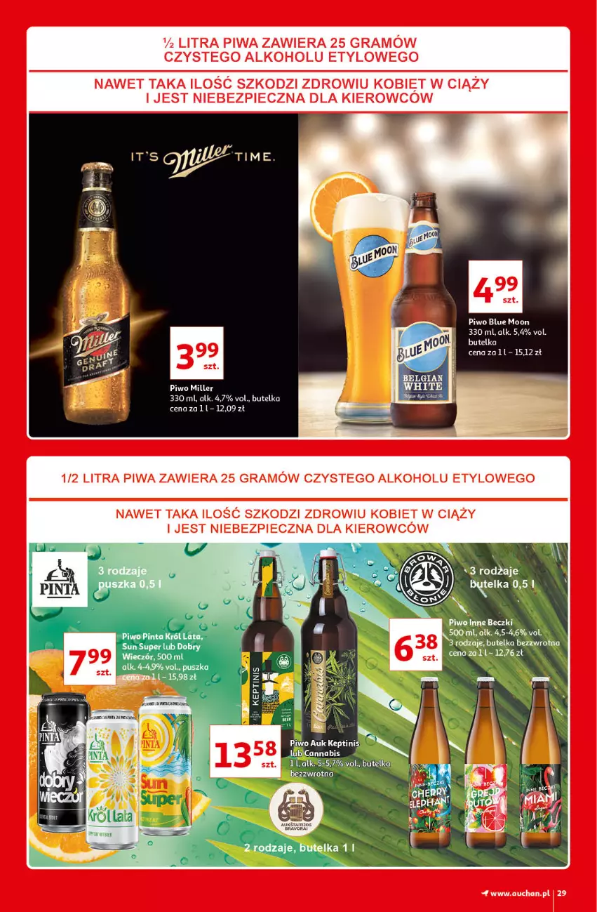 Gazetka promocyjna Auchan - Kultowe Marki Hipermarkety - ważna 04.06 do 11.06.2021 - strona 29 - produkty: Gra, Piec, Piwa, Piwo