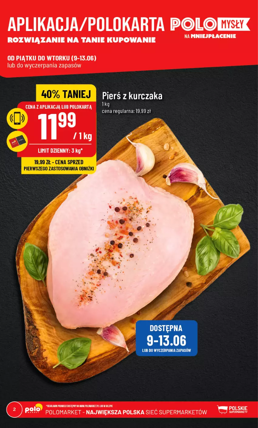 Gazetka promocyjna PoloMarket - Gazetka pomocyjna - ważna 07.06 do 13.06.2023 - strona 2 - produkty: Kurczak