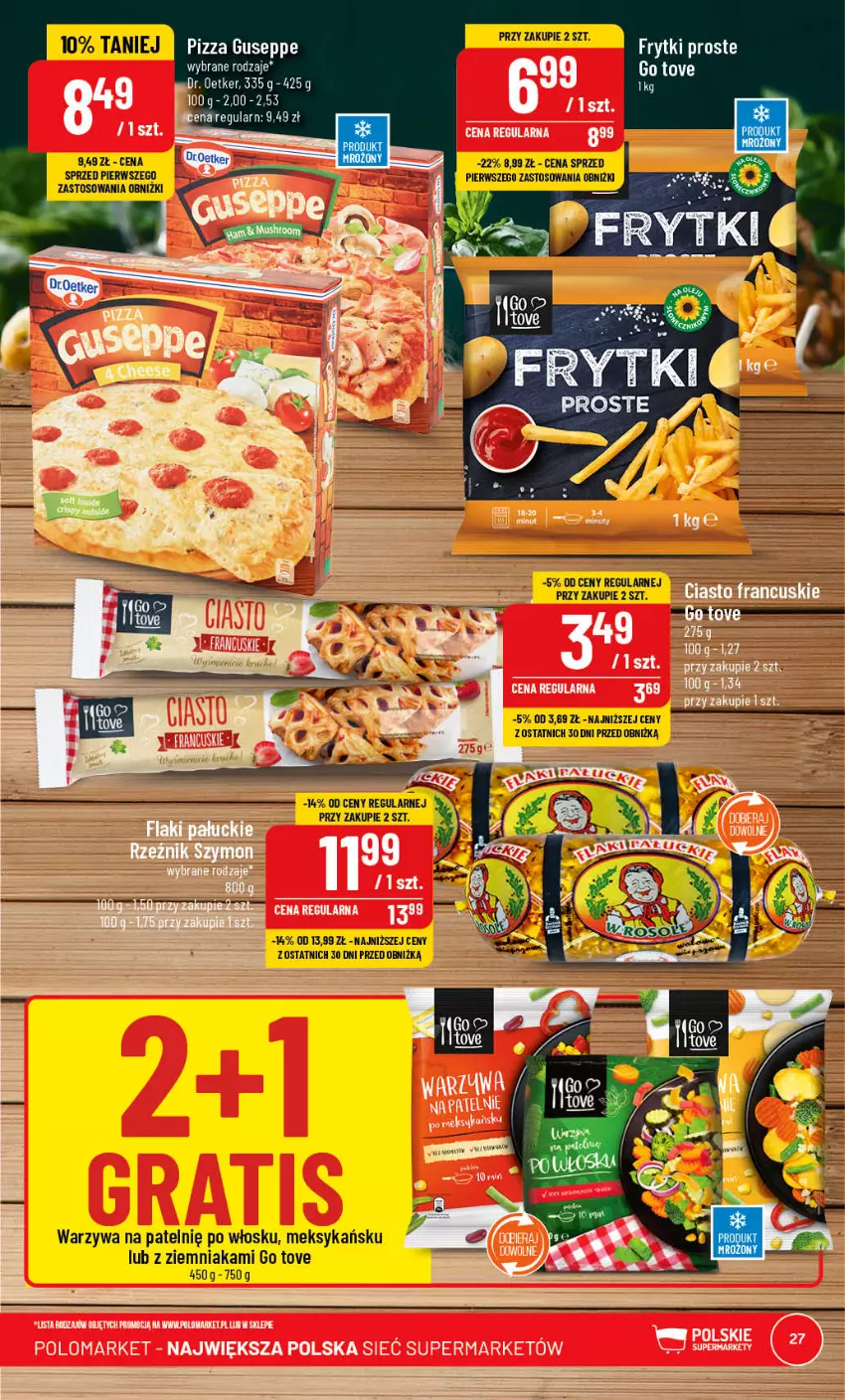 Gazetka promocyjna PoloMarket - Gazetka pomocyjna - ważna 07.06 do 13.06.2023 - strona 27 - produkty: Dr. Oetker, Frytki, Warzywa