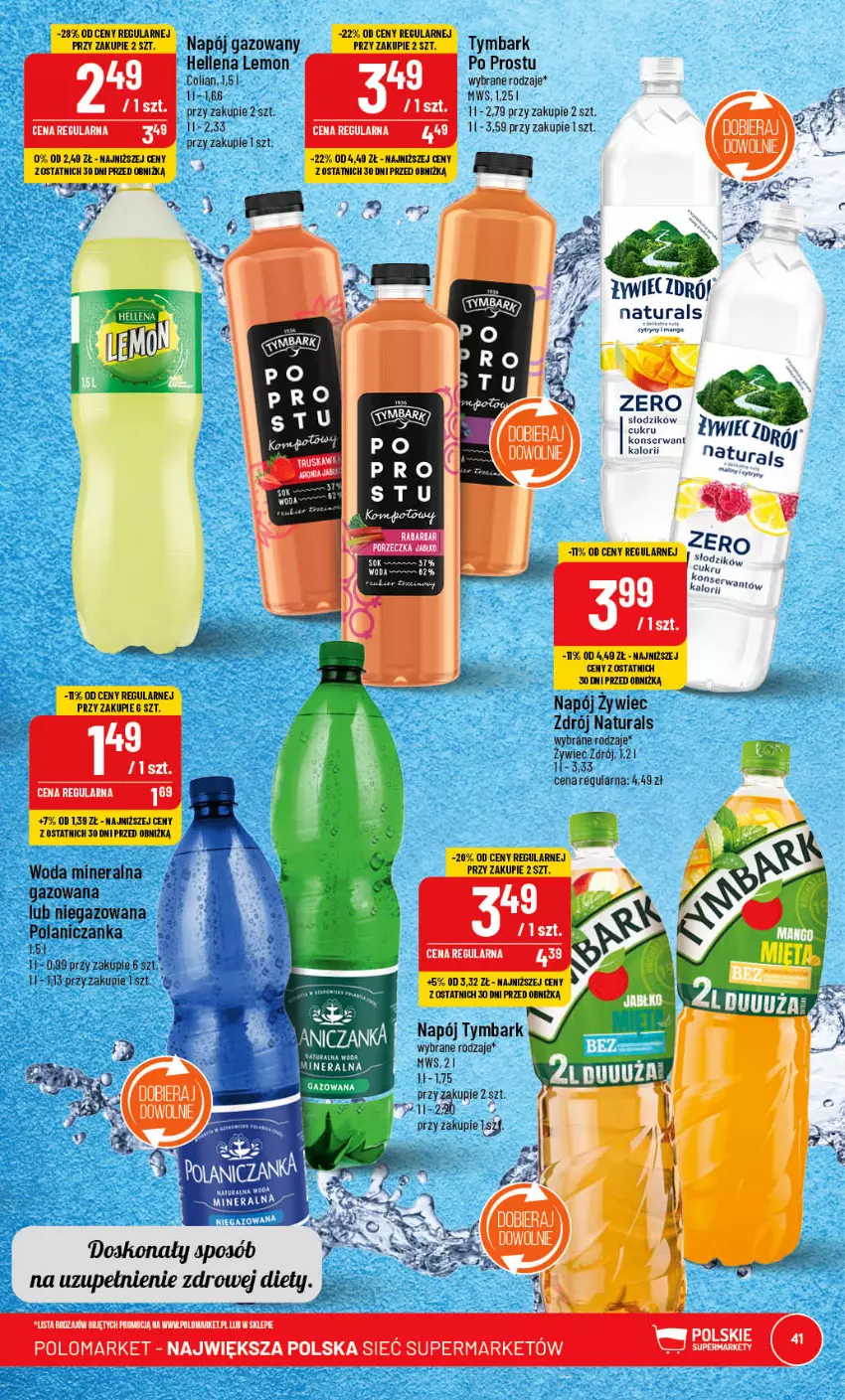 Gazetka promocyjna PoloMarket - Gazetka pomocyjna - ważna 07.06 do 13.06.2023 - strona 41 - produkty: Cytryny, Hellena, Mango, Napój, Napój gazowany, Ser, Tymbark, Woda