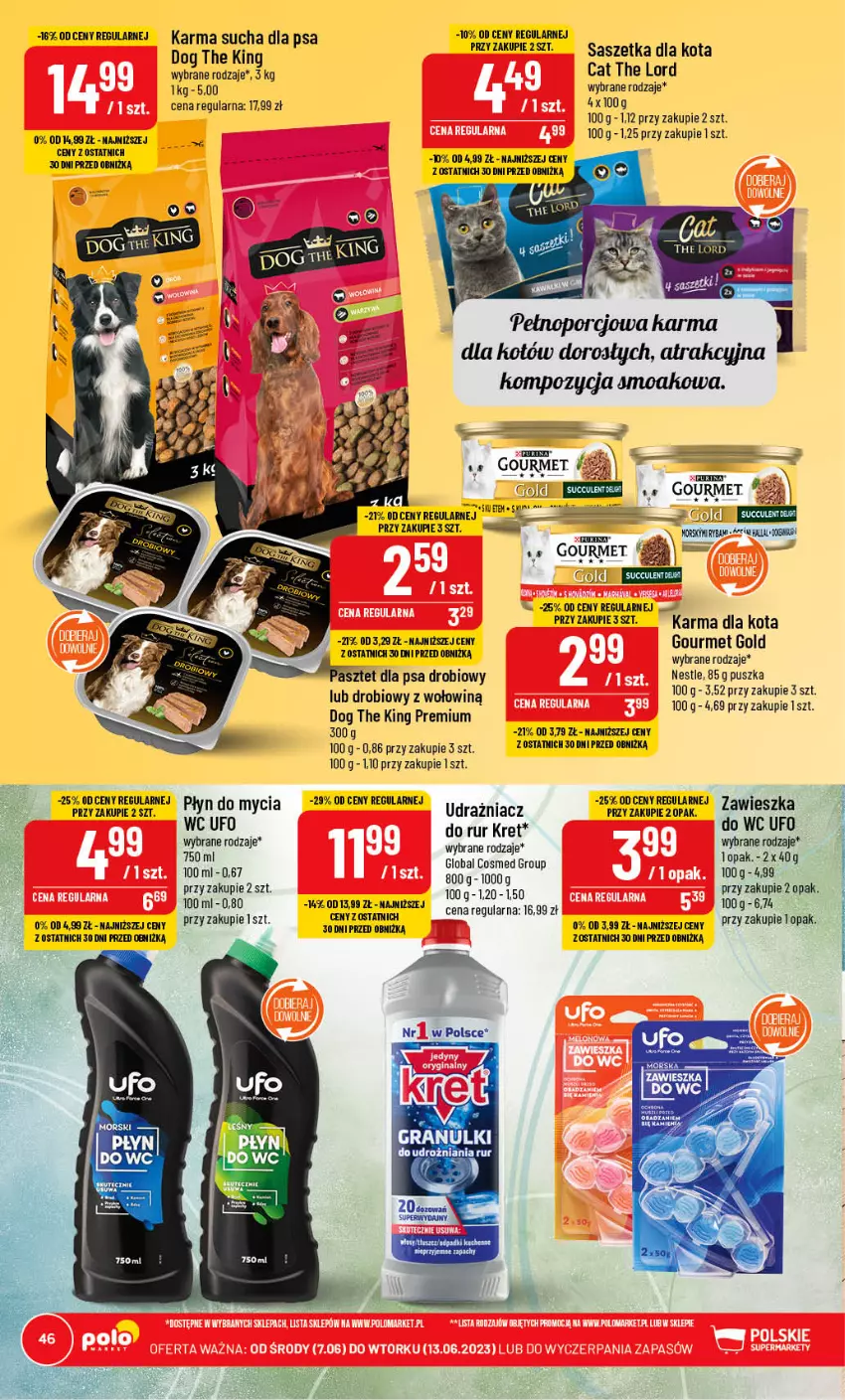 Gazetka promocyjna PoloMarket - Gazetka pomocyjna - ważna 07.06 do 13.06.2023 - strona 46 - produkty: Gourmet Gold, Gra, Kret, Ryba