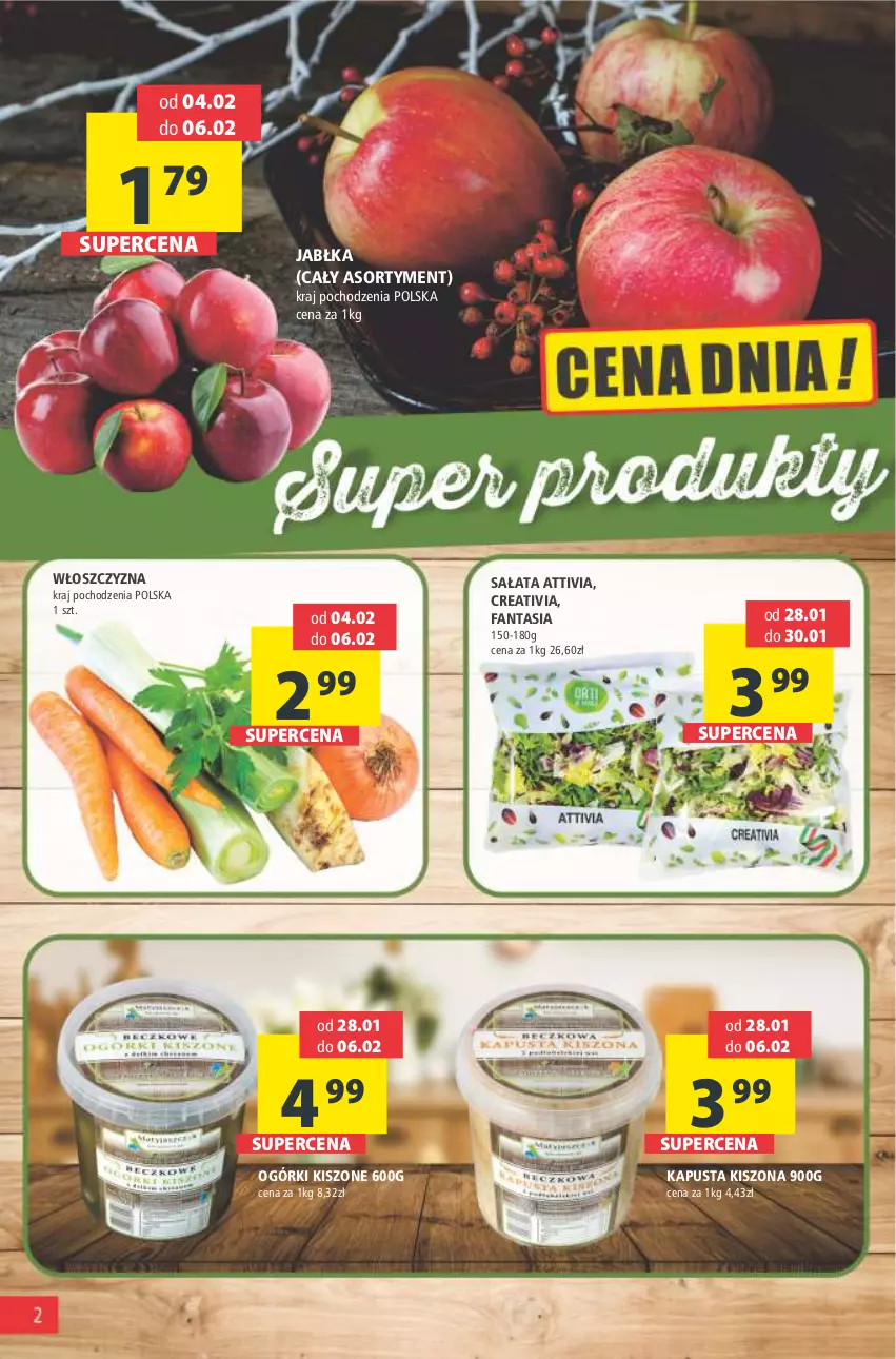 Gazetka promocyjna Arhelan - Gazetka - ważna 28.01 do 06.02.2022 - strona 2 - produkty: Fa, Fanta, Jabłka, Sałat