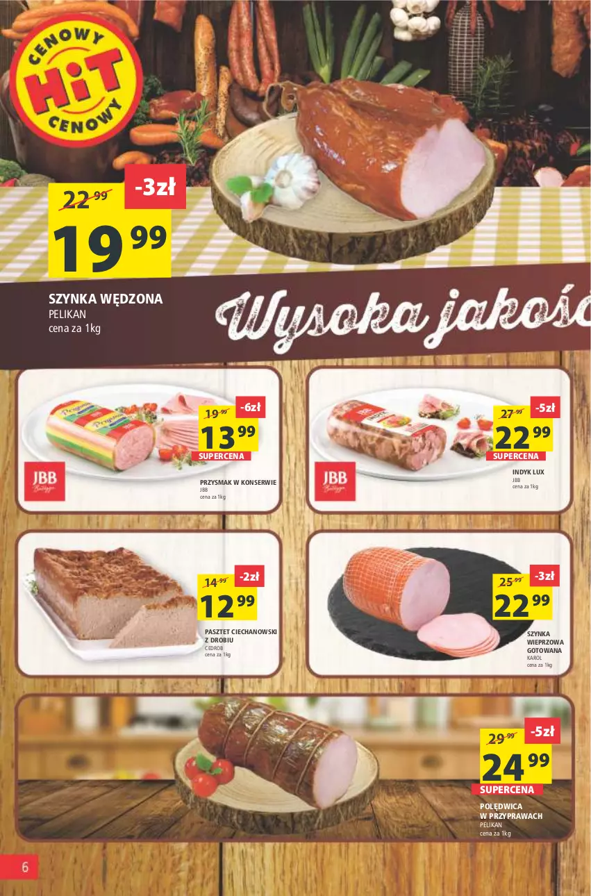 Gazetka promocyjna Arhelan - Gazetka - ważna 28.01 do 06.02.2022 - strona 6 - produkty: Indyk lux, Pasztet, Polędwica, Ser, Szynka, Szynka wieprzowa