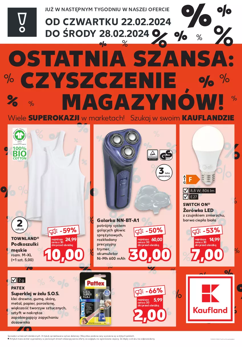 Gazetka promocyjna Kaufland - Zapowiedź oferty - ważna 15.02 do 21.02.2024 - strona 2 - produkty: Akumulator, Dozownik, Golarka, Gra, Klej, Kosz, Papier, Por