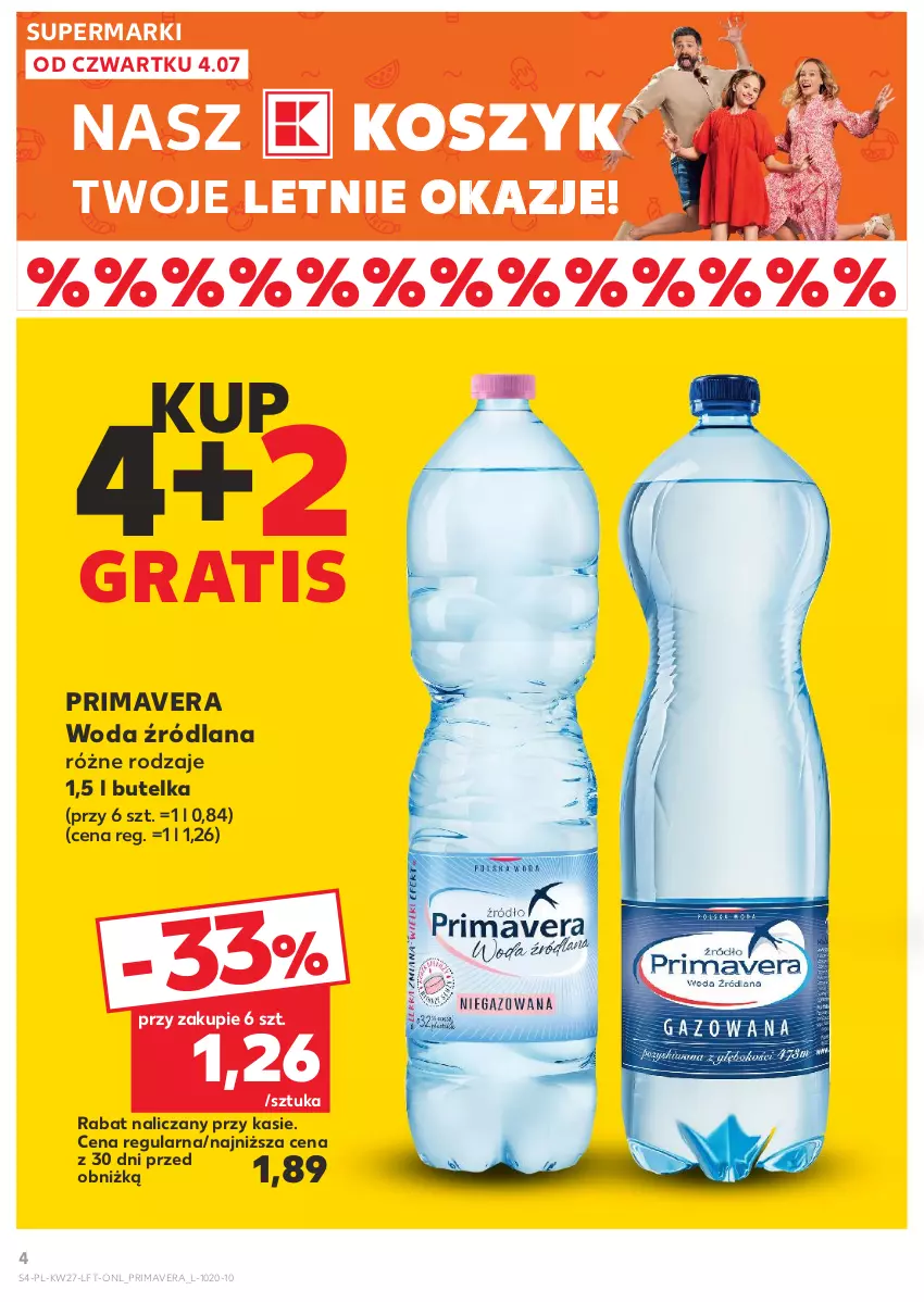 Gazetka promocyjna Kaufland - Gazetka tygodnia - ważna 04.07 do 10.07.2024 - strona 4 - produkty: Gra, Kosz, LANA, Prima, Primavera, Woda