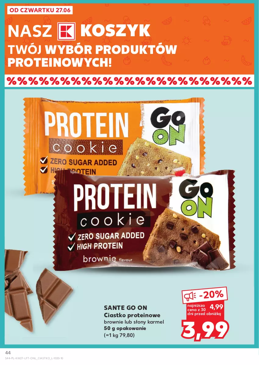 Gazetka promocyjna Kaufland - Gazetka tygodnia - ważna 04.07 do 10.07.2024 - strona 44 - produkty: Brownie, Kosz, Sante