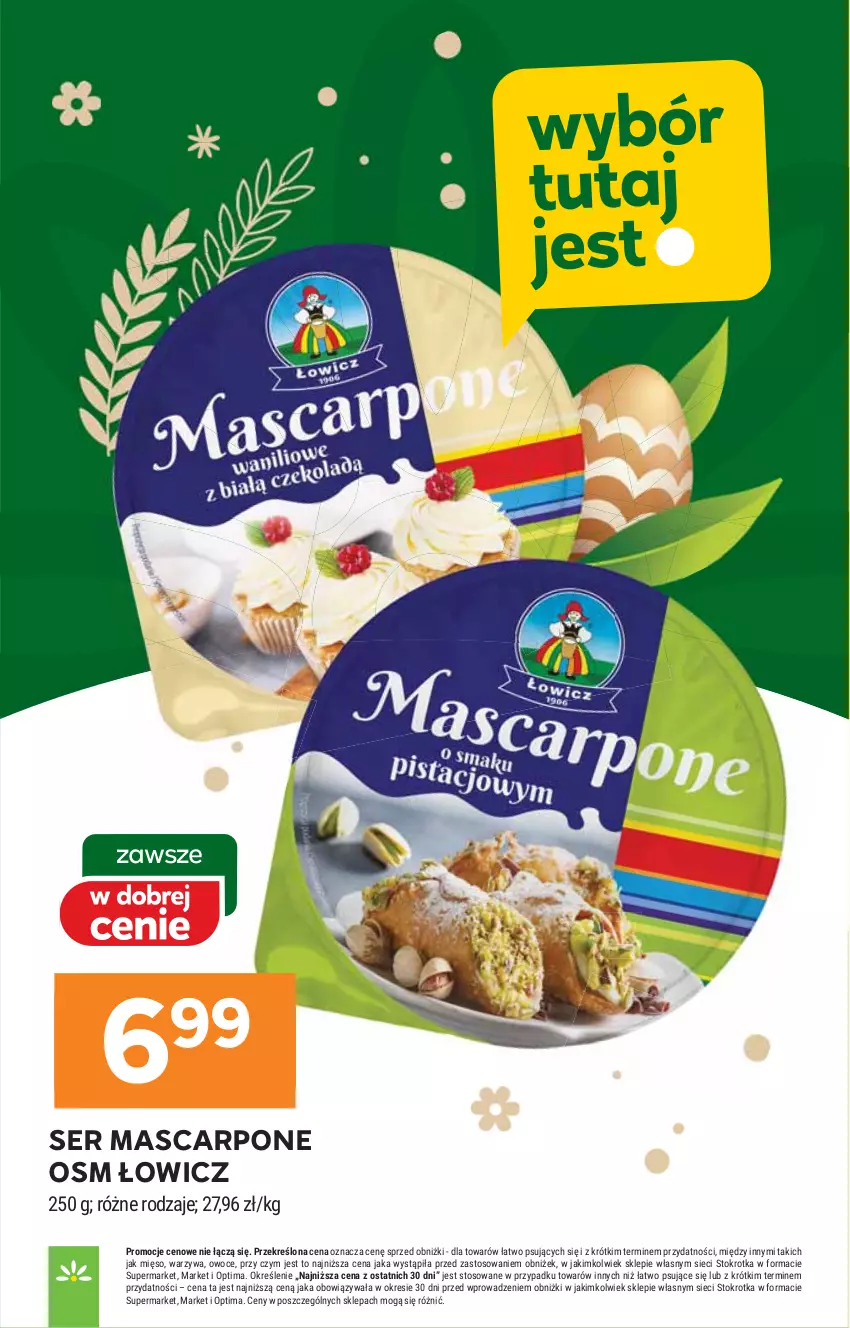 Gazetka promocyjna Stokrotka - Supermarket - ważna 19.03 do 25.03.2026 - strona 20 - produkty: HP, Mascarpone, Ser