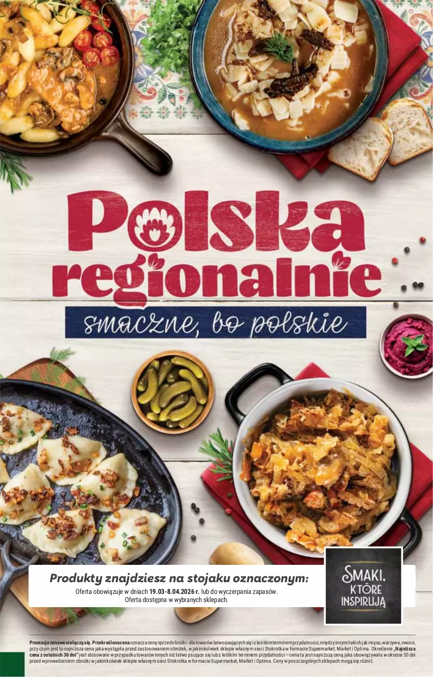 Gazetka promocyjna Stokrotka - Supermarket - ważna 19.03 do 25.03.2026 - strona 26 - produkty: Mięso, Optima, Owoce, Stojak, Warzywa