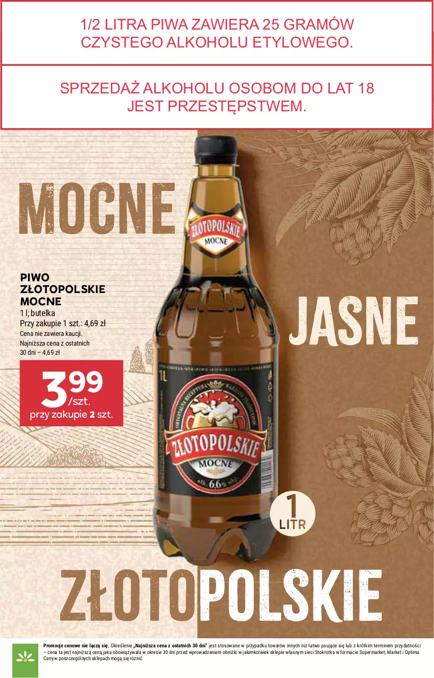 Gazetka promocyjna Stokrotka - Supermarket - ważna 19.03 do 25.03.2026 - strona 38 - produkty: Gra, Optima, Piwa, Piwo, Top