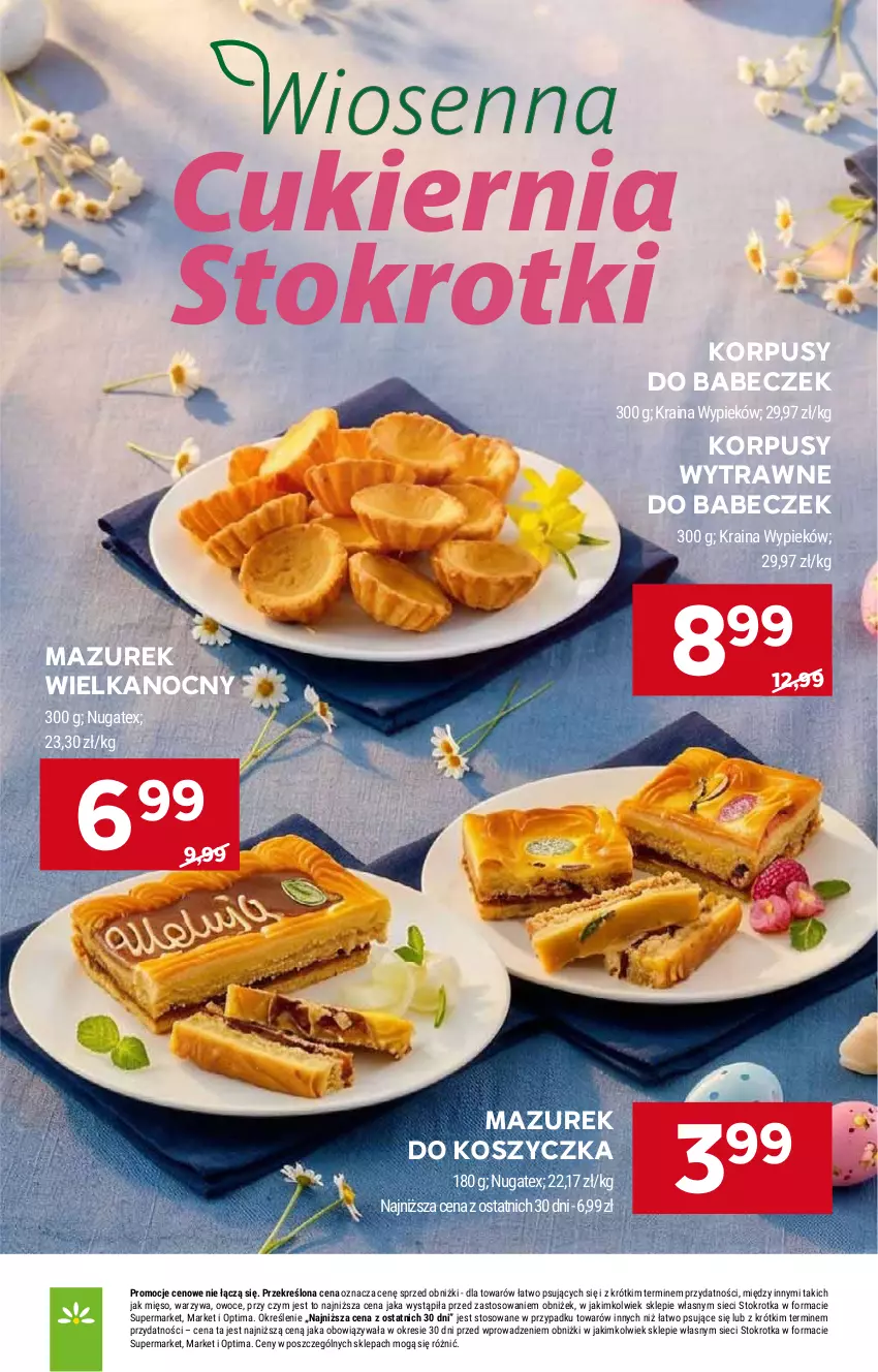 Gazetka promocyjna Stokrotka - Supermarket - ważna 19.03 do 25.03.2026 - strona 8 - produkty: Korpusy, Kosz, Mięso, Optima, Owoce, Warzywa