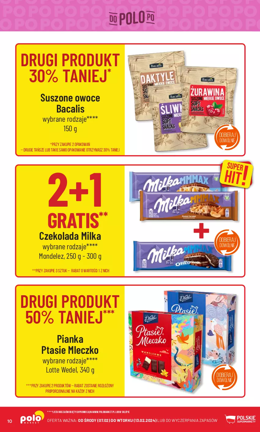 Gazetka promocyjna PoloMarket - Gazetka pomocyjna - ważna 07.02 do 13.02.2024 - strona 10 - produkty: Czekolada, Gra, Milka, Mleczko, Owoce, Por, Ptasie mleczko