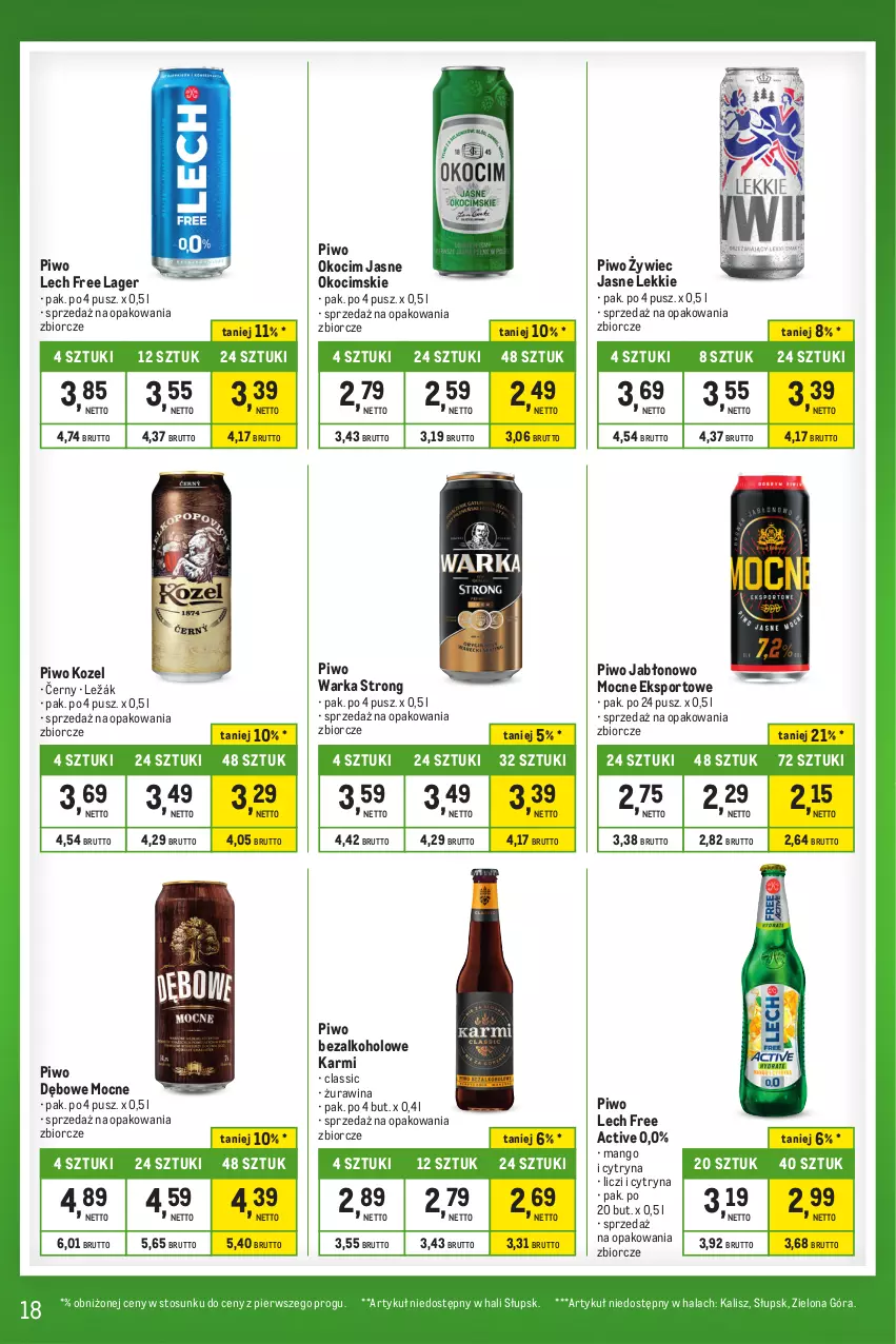 Gazetka promocyjna Makro - Kupujesz więcej płacisz mniej - oferta z alkoholem - ważna 20.02 do 18.03.2024 - strona 18 - produkty: Karmi, Koc, Kozel, Liczi, Mango, Okocim, Piwo, Por, Sport, Warka