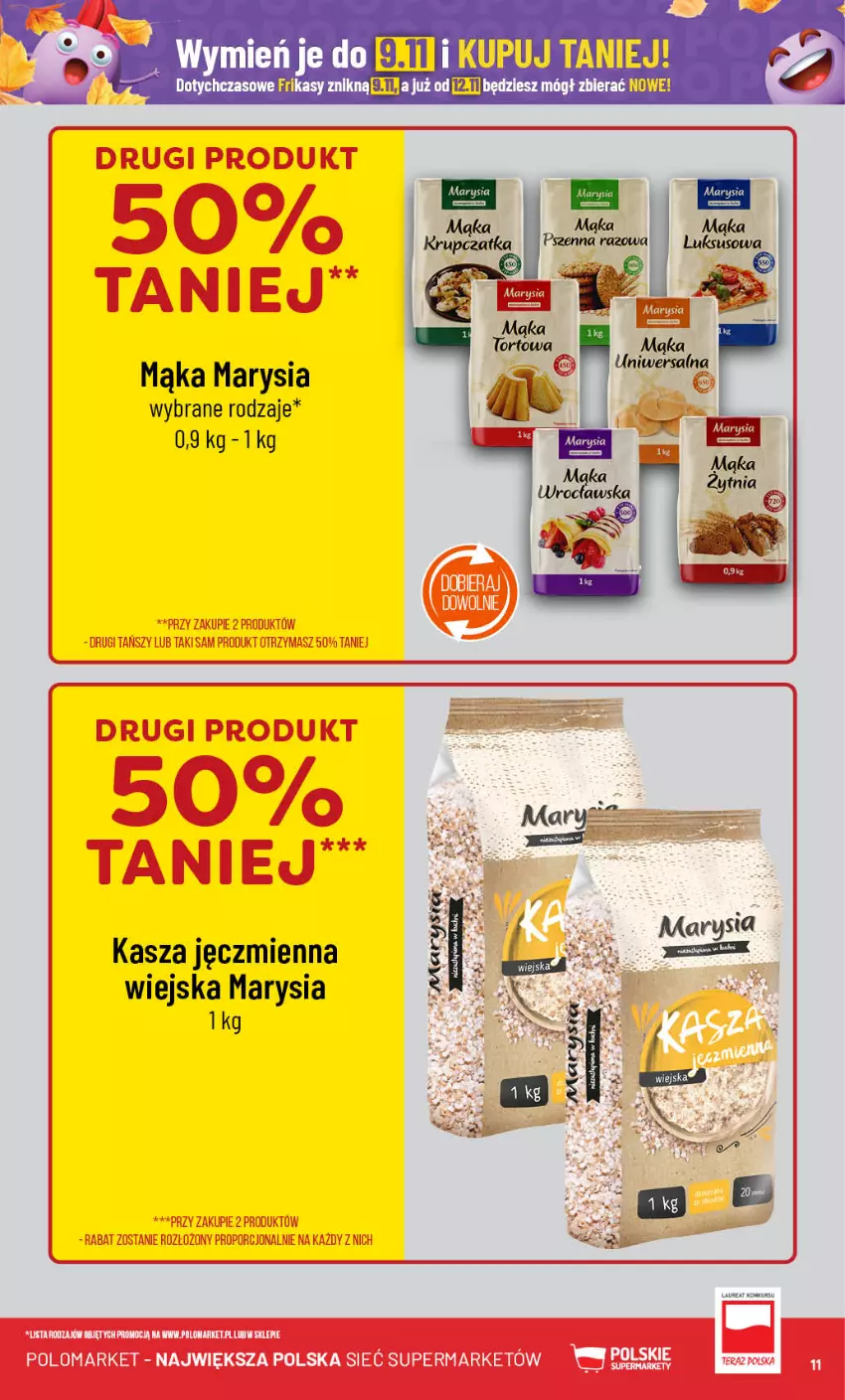 Gazetka promocyjna PoloMarket - Gazetka pomocyjna - ważna 30.10 do 05.11.2024 - strona 11 - produkty: Kasza, Kasza jęczmienna, Mąka, Por