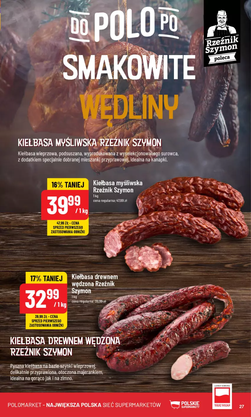 Gazetka promocyjna PoloMarket - Gazetka pomocyjna - ważna 30.10 do 05.11.2024 - strona 27 - produkty: Kiełbasa