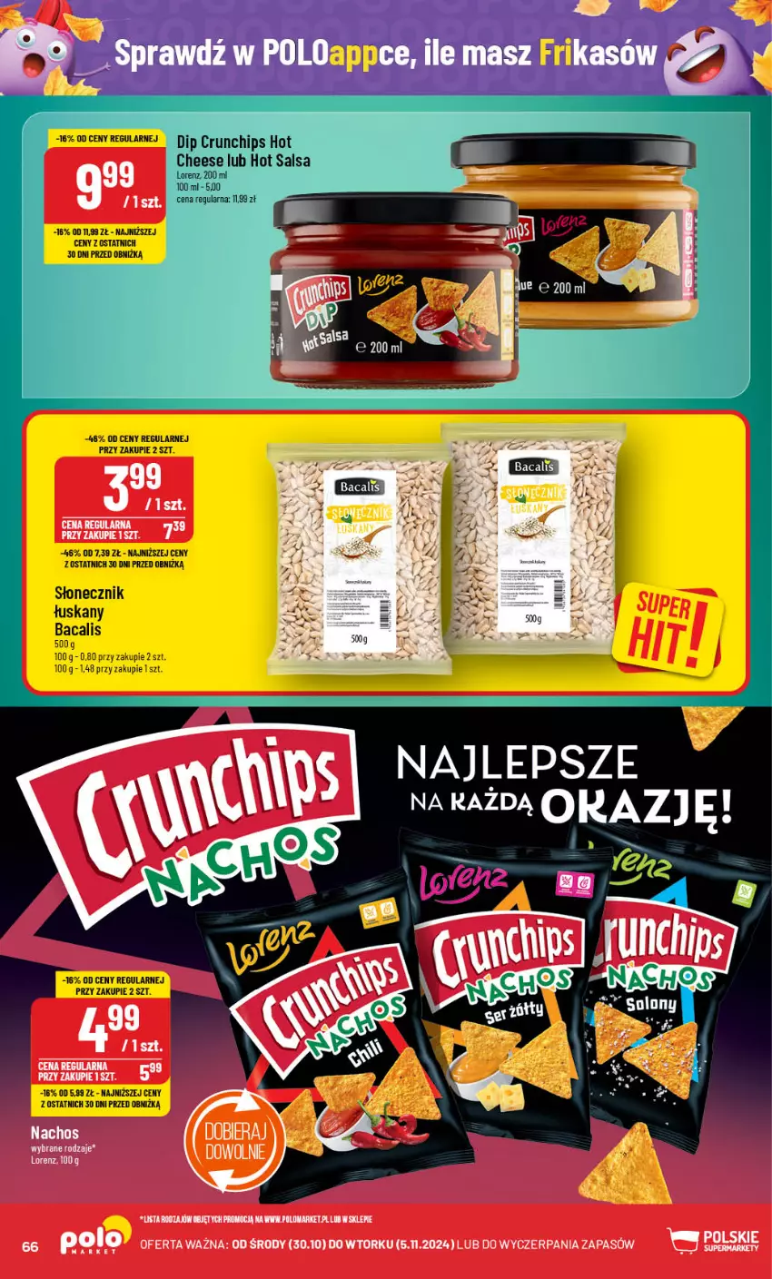 Gazetka promocyjna PoloMarket - Gazetka pomocyjna - ważna 30.10 do 05.11.2024 - strona 66 - produkty: Crunchips, Lorenz, Salsa