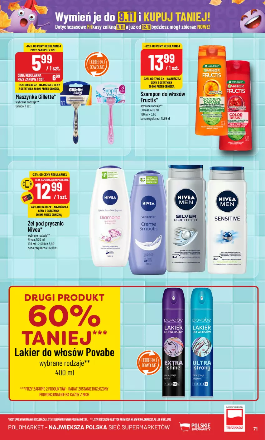 Gazetka promocyjna PoloMarket - Gazetka pomocyjna - ważna 30.10 do 05.11.2024 - strona 71 - produkty: BIC, Lakier, Lakier do włosów, Nivea, Szampon, Szynka