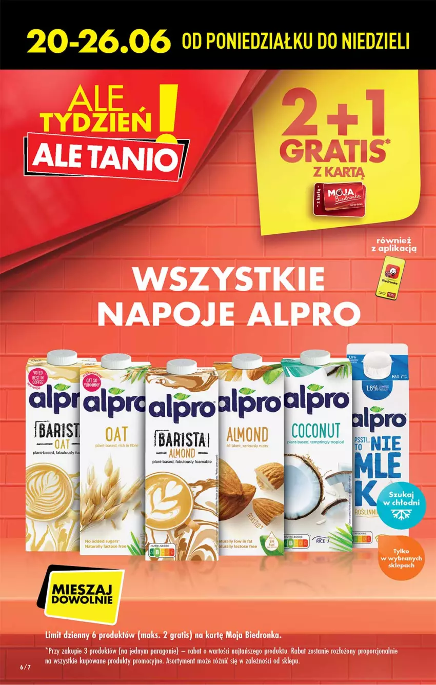 Gazetka promocyjna Biedronka - W tym tygodniu P - ważna 20.06 do 26.06.2022 - strona 6 - produkty: Alpro, Dron, Fa, Gra, Napoje, Por, Ser