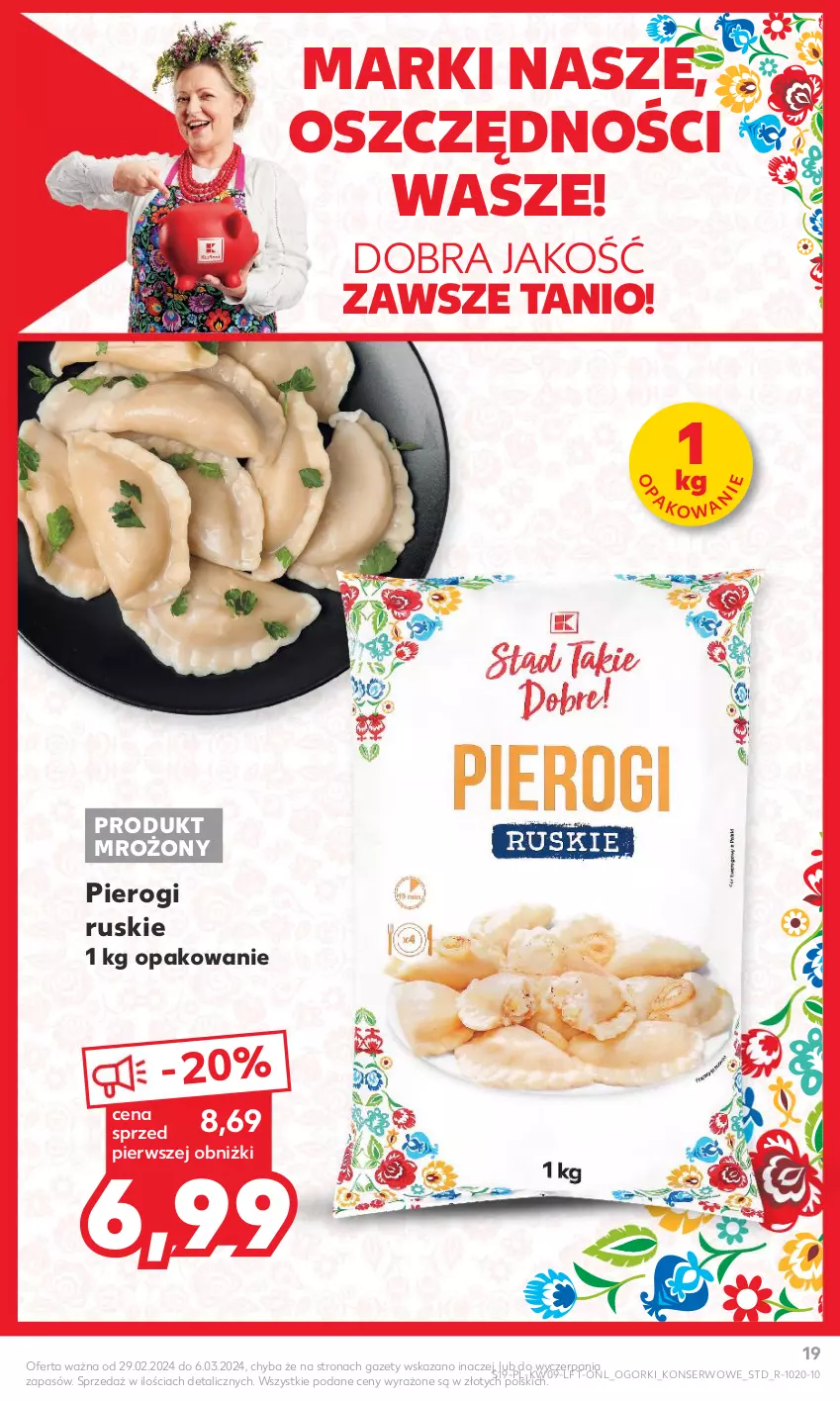 Gazetka promocyjna Kaufland - Gazetka tygodnia - ważna 29.02 do 06.03.2024 - strona 19 - produkty: Pierogi, Ser