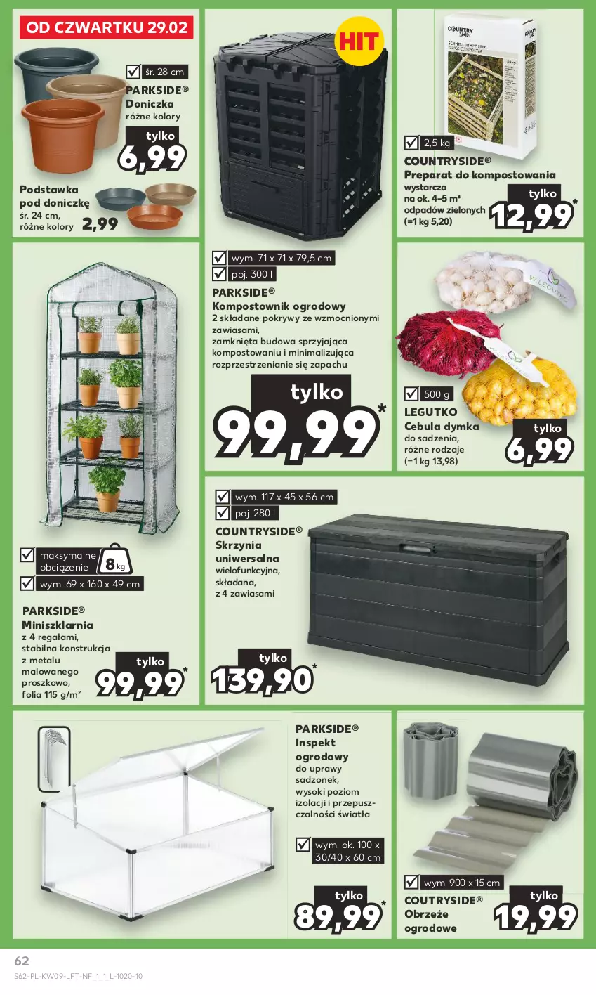 Gazetka promocyjna Kaufland - Gazetka tygodnia - ważna 29.02 do 06.03.2024 - strona 62 - produkty: Cebula, Parkside, Regał, Sok