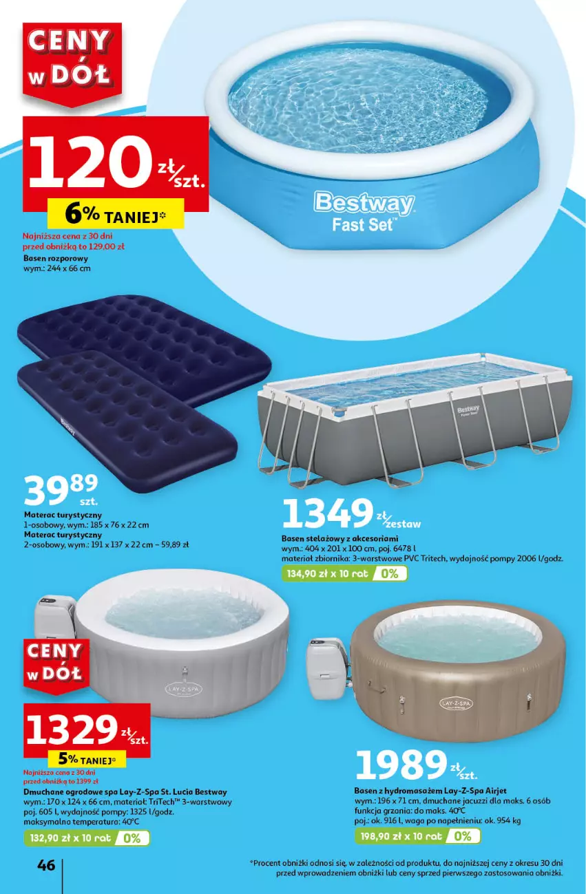 Gazetka promocyjna Auchan - Gazetka CENY W DÓŁ Hipermarket Auchan - ważna 20.06 do 26.06.2024 - strona 54 - produkty: Materac, Por, Tera, Waga