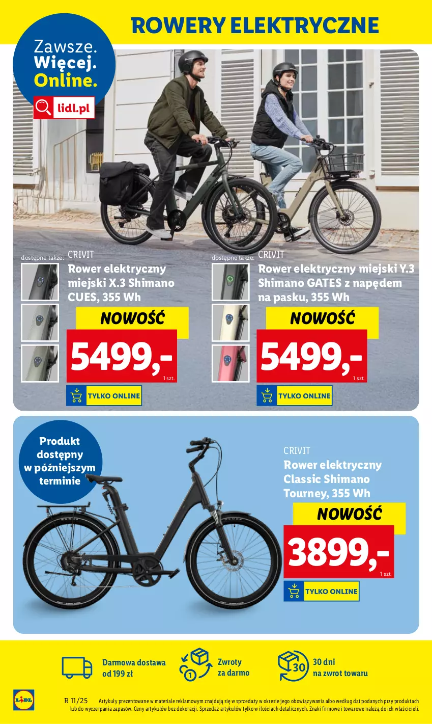 Gazetka promocyjna Lidl - GAZETKA - ważna 10.03 do 15.03.2025 - strona 38 - produkty: Rower, Rower elektryczny, Rowery elektryczne