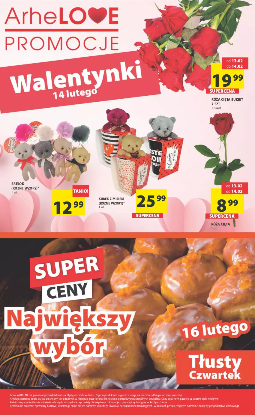 Gazetka promocyjna Arhelan - Gazetka - ważna 10.02 do 19.02.2023 - strona 20 - produkty: Bukiet, Kubek, Róża