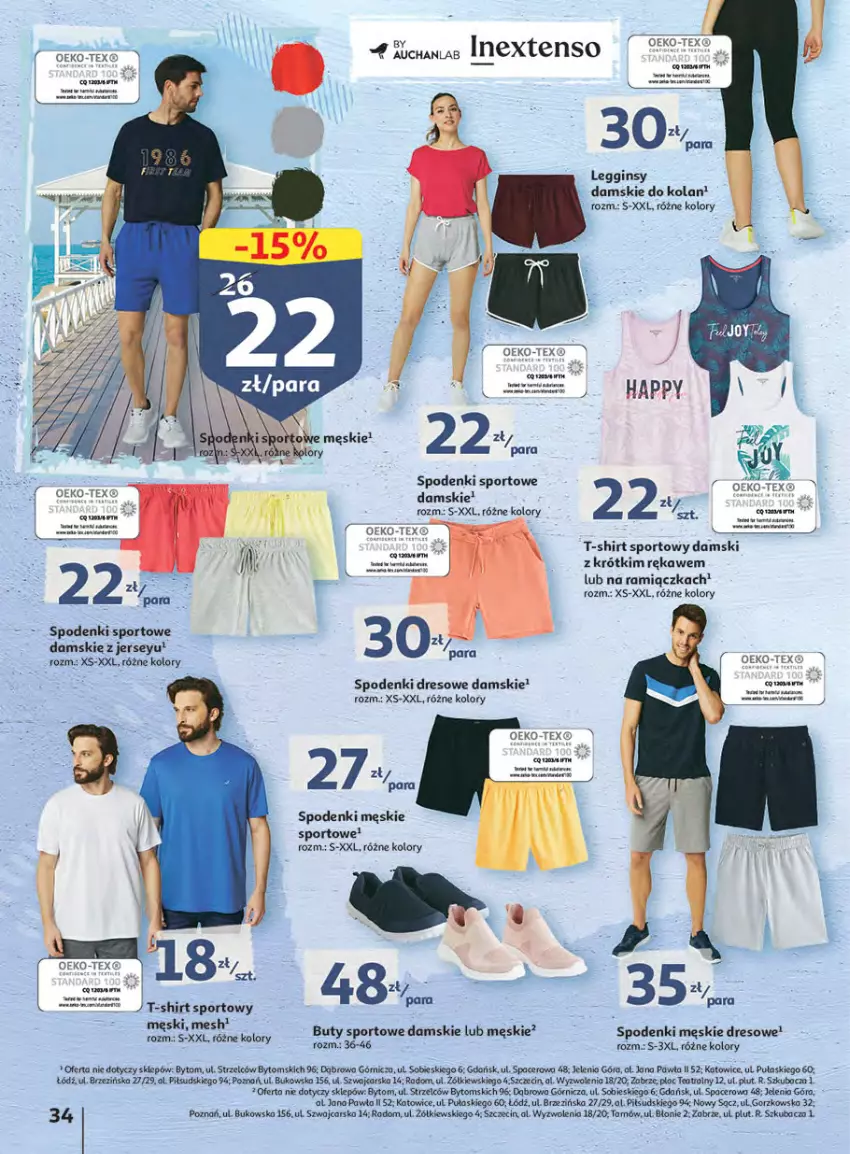 Gazetka promocyjna Auchan - Megapromocje są w cenie Hipermarkety - ważna 12.05 do 18.05.2022 - strona 34 - produkty: Acer, Buty, Cars, Dres, Gin, Legginsy, Por, Sport, T-shirt