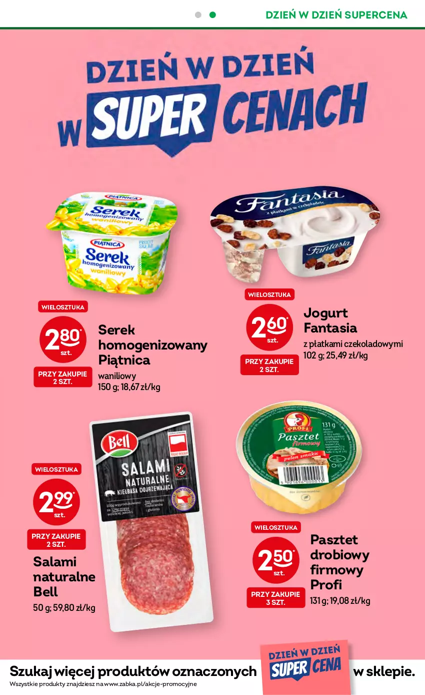 Gazetka promocyjna Żabka - ważna 10.05 do 23.05.2023 - strona 35 - produkty: Bell, Fa, Fanta, Jogurt, Pasztet, Piątnica, Salami, Ser, Serek, Serek homogenizowany