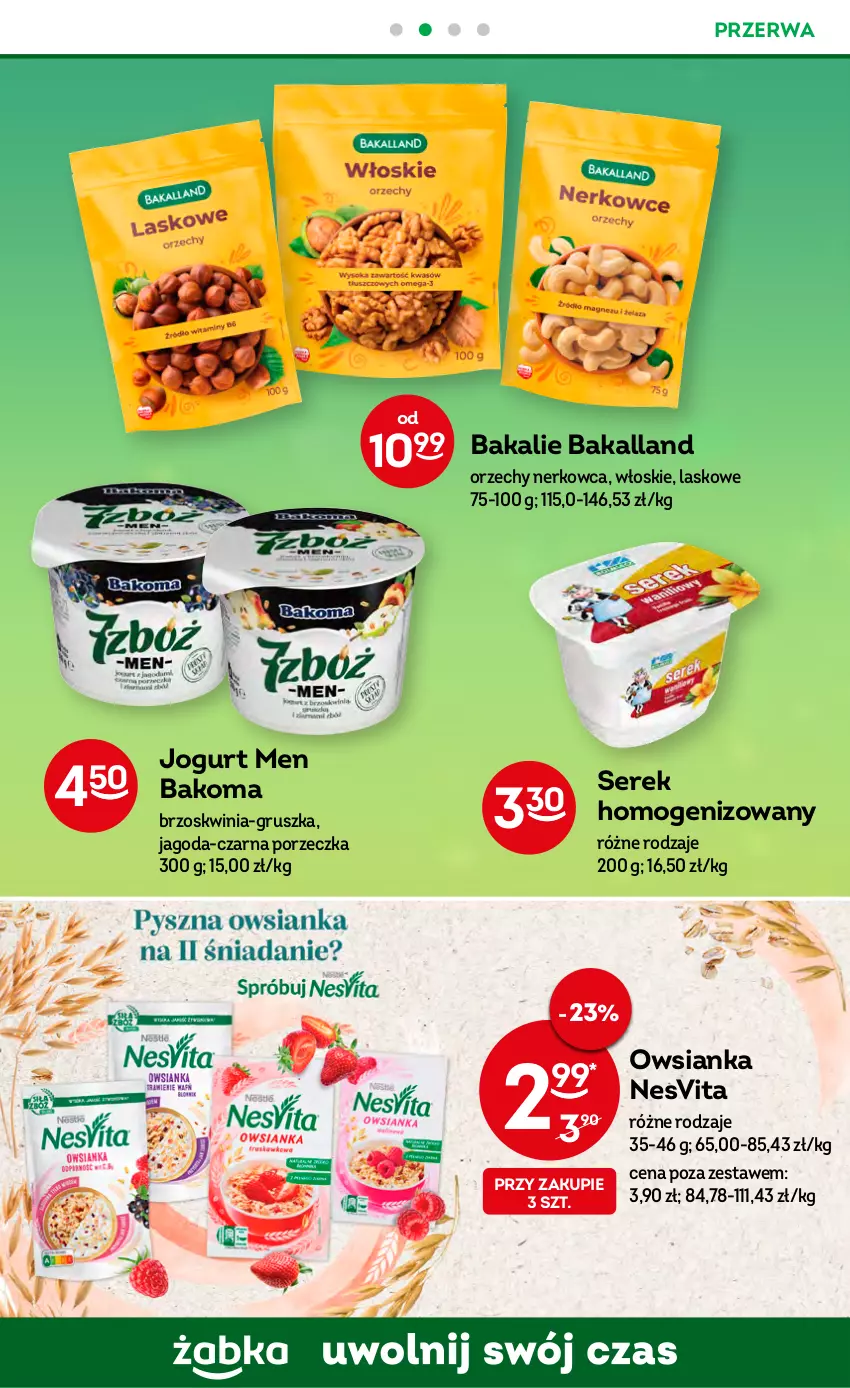 Gazetka promocyjna Żabka - ważna 10.05 do 23.05.2023 - strona 43 - produkty: Bakalland, Bakoma, Jogurt, Owsianka, Por, Ser, Serek