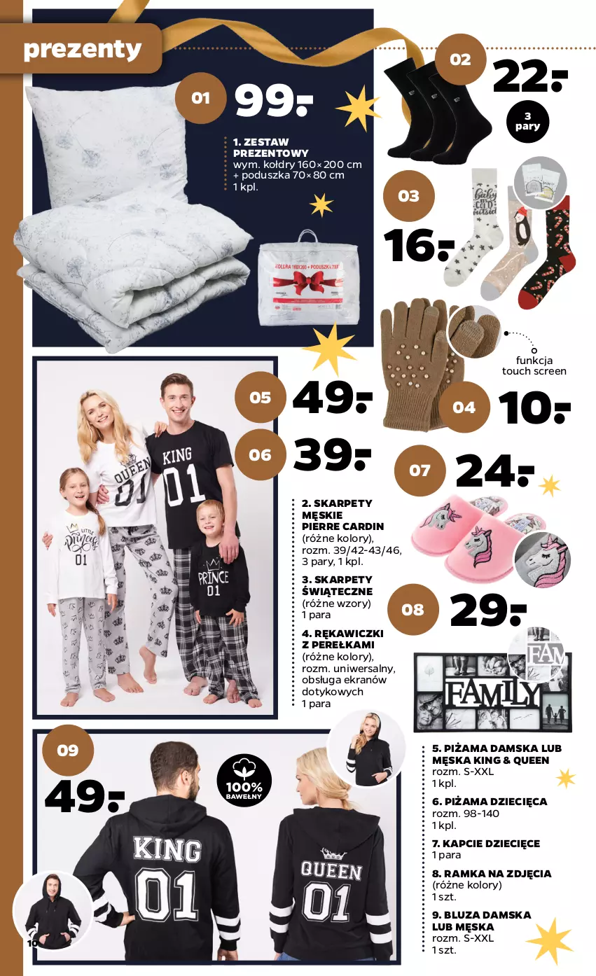 Gazetka promocyjna Netto - Gazetka non food - ważna 20.12 do 24.12.2021 - strona 10 - produkty: Bluza, Dzieci, Kapcie, Karp, Pierre Cardin, Piżama, Poduszka, Ramka, Zestaw prezentowy