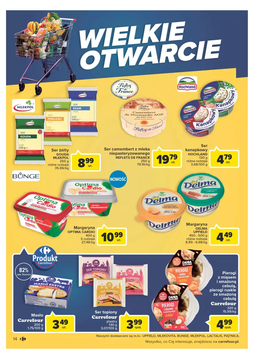 Gazetka promocyjna Carrefour - Gazetka Wielki otwarcie Carrefour Plac Unii - ważna 31.05 do 05.06.2023 - strona 14 - produkty: Masło, Pierogi, Ser, Ser topiony, Top, Toyo