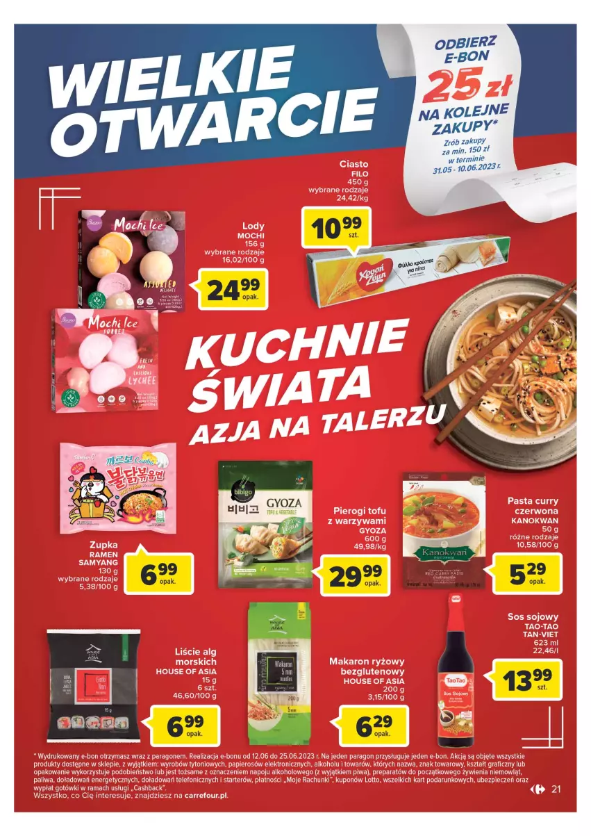 Gazetka promocyjna Carrefour - Gazetka Wielki otwarcie Carrefour Plac Unii - ważna 31.05 do 05.06.2023 - strona 21 - produkty: Olej